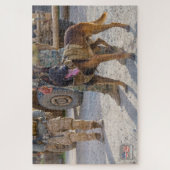 US MILITAIRE WERKENDE HOND (20x30 inch) Legpuzzel (Verticaal)