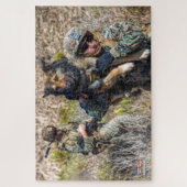 US MILITAIRE WERKENDE HOND (20x30 inch) Legpuzzel (Verticaal)