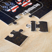 US MILITAIRE WERKENDE HOND (20x30 inch) Legpuzzel (Zijkant)