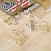 US MILITAIRE WERKENDE HOND (20x30 inch) Legpuzzel (Zijkant)
