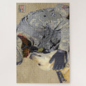US MILITAIRE WERKENDE HOND (20x30 inch) Legpuzzel (Verticaal)