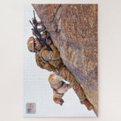 US MILITAIRE WERKENDE HOND (20x30 inch) Legpuzzel (Verticaal)