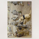 US MILITAIRE WERKENDE HOND (20x30 inch) Legpuzzel (Verticaal)