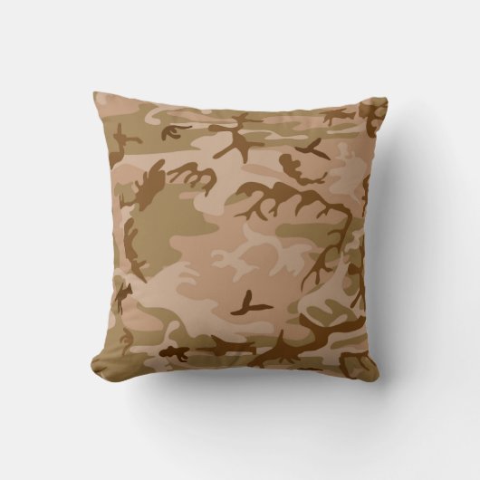 US Militaire woestijn Zand Camo Pillow Kussen (Voorkant)