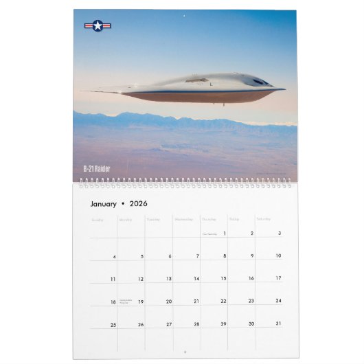 US MILITARY AVIATION KALENDER (Jan 2026)