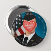 US Military Basic Training Boot Camp Afstuderen 4" Ronde Button 4,0 Cm (Voorkant /achterkant)