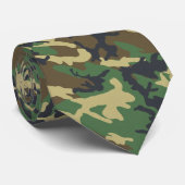 US Military Camouflage Green Camo Pattern Stropdas (Opgerold)