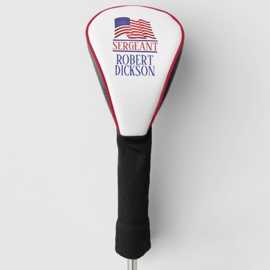 US Military Personalized Golfheadcover (Voorkant)