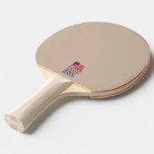US Military Personalized Tafeltennisbatje (Voorkant Gekanteld)