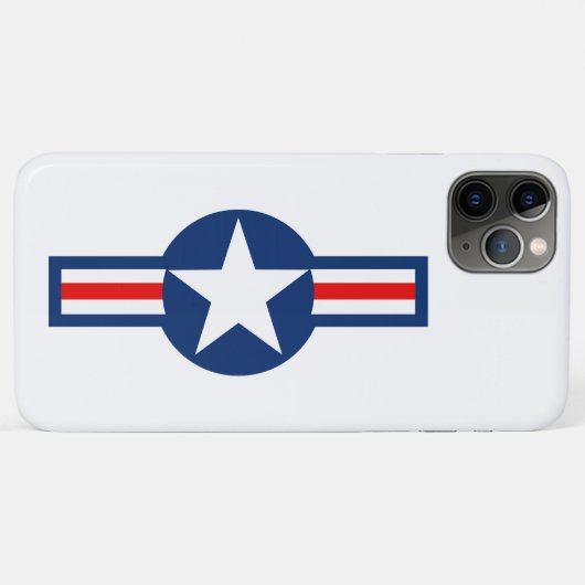 US MILITARY ROUNDEL Case-Mate iPhone CASE (Achterkant (horizontaal))