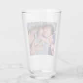 US Military Soldier Cute Baby Drinking Glass Glas (Achterkant)
