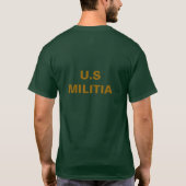 US MILITIA T-SHIRT (Achterkant)