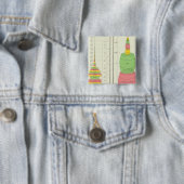 US Mineral Products, 1880-1889 Vierkante Button 5,1 Cm (In situ)