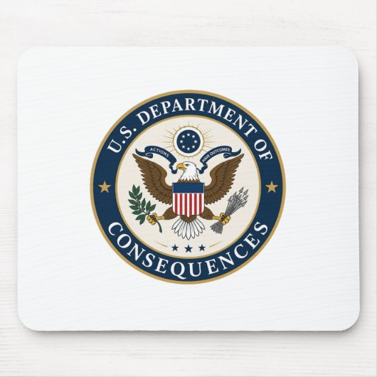 us ministerie van gevolgen muismat (Voorkant)