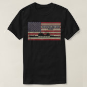 US Monterey CG61 Cruiser Ship USA American Flag Z T-shirt (Design voorkant)