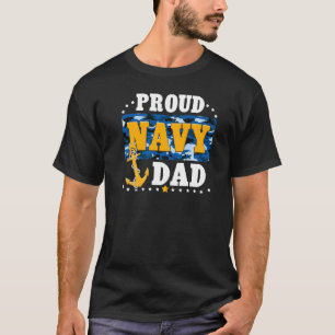 US Na Vy Trots Papa Trots Ons Na Vy Papa Veteraan T-shirt