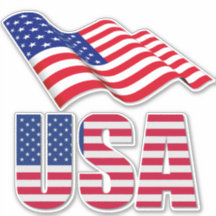 US National Flag Contour