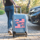 US National Flag Contour Sticker (Koffer Insitu)