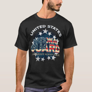 US National Guard Altijd klaar voor leger T-shirt