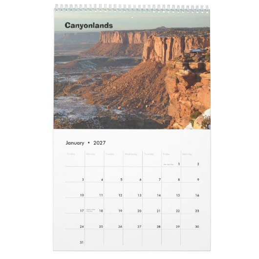 US National Parks 2010 Kalender (Jan 2027)