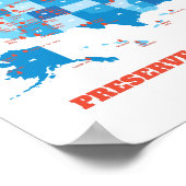 US National Parks Map Hiker Camper Summer Poster (Hoek)