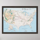 US National Trails System Map (2004) Verenigde Sta Poster (Voorkant)