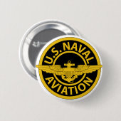 US Naval Aviation - 2 Ronde Button 5,7 Cm (Voorkant /achterkant)