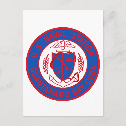 US NAVAL STATION GUANTANAMO BAY CUBA Militair Patr Briefkaart (Voorkant)