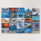 US NAVAL VLIEGTUIG "MONTAGE" LEGPUZZEL (Horizontaal)