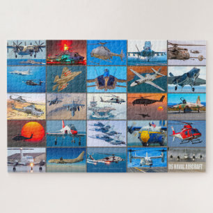 US NAVAL VLIEGTUIG "MONTAGE" LEGPUZZEL
