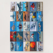 US NAVAL VLIEGTUIG "MONTAGE" LEGPUZZEL (Verticaal)