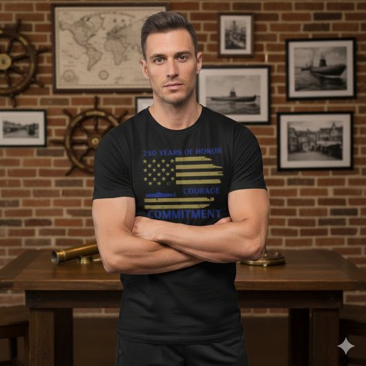 US Navy 250e verjaardag onderzeeboot eer T-shirt