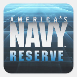 US Navy   Amerikaanse marinereserve Vierkante Sticker