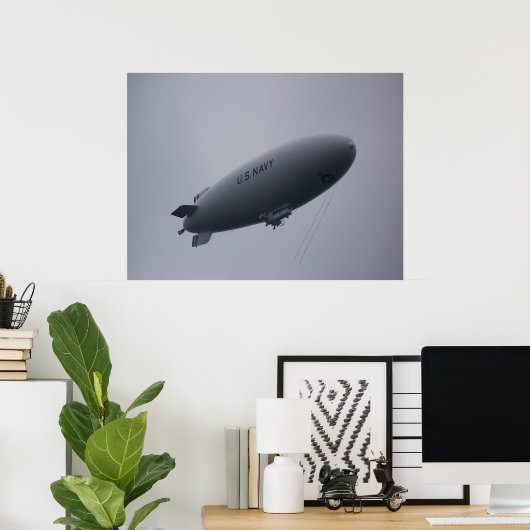 US Navy Blimp MZ-3A Poster (Thuiskantoor)