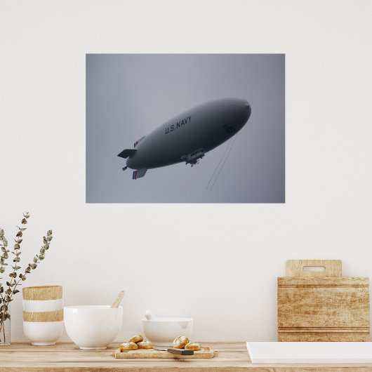 US Navy Blimp MZ-3A Poster (Keuken)