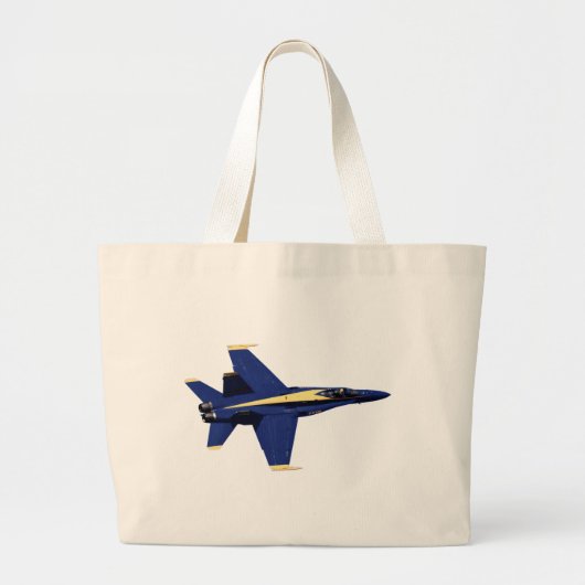 US NAVY Blue Angels in vlucht op vliegweek Grote Tote Bag (Voorkant)
