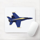 US NAVY Blue Angels in vlucht op vliegweek Muismat (Met muis)