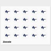 US NAVY Blue Angels in vlucht op vliegweek Ronde Sticker (Vel)