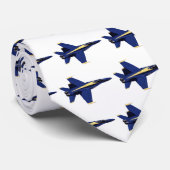 US NAVY Blue Angels in vlucht op vliegweek Stropdas (Opgerold)