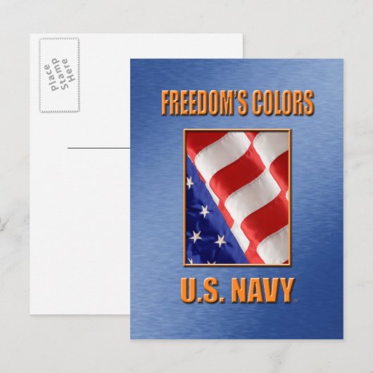 US Navy Briefkaart (Voorkant / Achterkant)