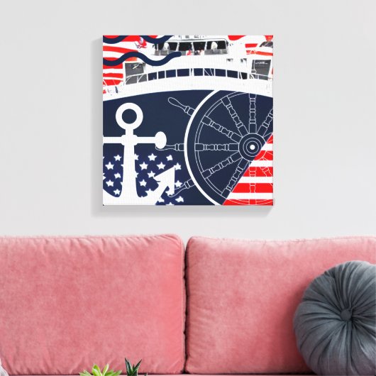 US Navy Canvas Afdruk (Insitu (Woonkamer))