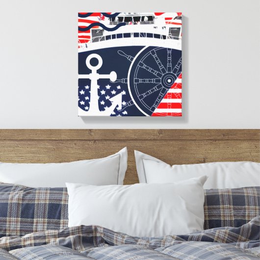 US Navy Canvas Afdruk (Insitu (Slaapkamer))