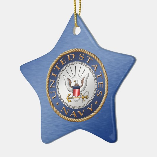 US Navy Ceramic Ornament (Links)