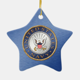 US Navy Ceramic Ornament