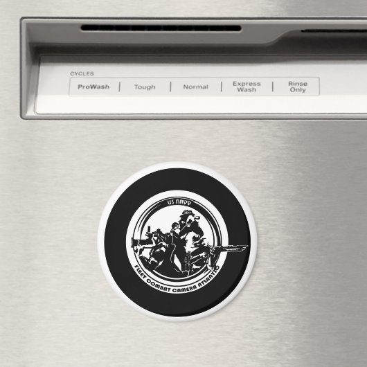 US NAVY COMBAT CAMERA ATLANTIC 4-inch magneet (Insitu (Vaatwasser))