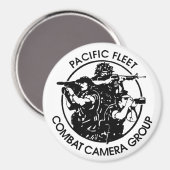US NAVY COMBAT CAMERA PACIFIC 4" Magnet (Voorkant / Achterkant)