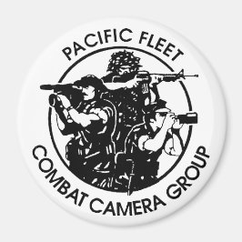 US NAVY COMBAT CAMERA PACIFIC 4" Magnet