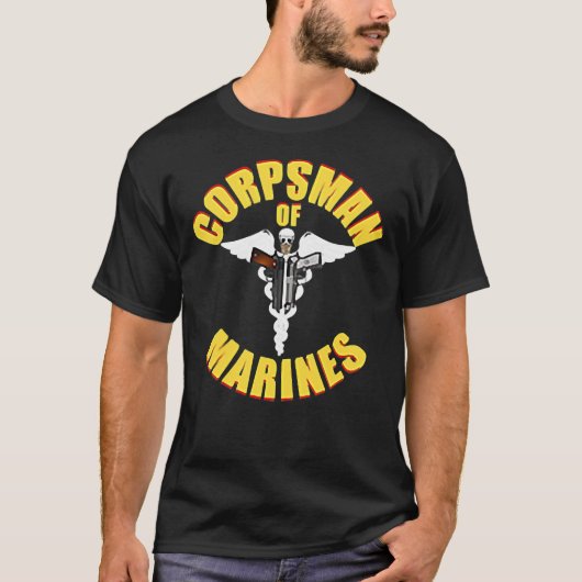 US Navy Corpsman 8404 FMF Navy Veteran Gift T-shirt (Voorkant)