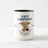 US Navy Corpsman Marine's Beste Vriend Twee-Tonig  Mok (Midden)