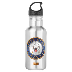US Navy Dad Water Bottle Waterfles